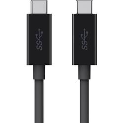Image of Belkin USB-Kabel USB 3.2 Gen1 (USB 3.0 / USB 3.1 Gen1) USB-C™ Stecker, USB-C™ Stecker 2.00 m Schwarz