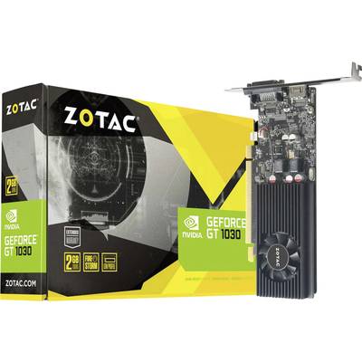 Zotac Grafikkarte Nvidia GeForce GT1030   2 GB GDDR5-RAM PCIe  HDMI®, DVI Low Profile
