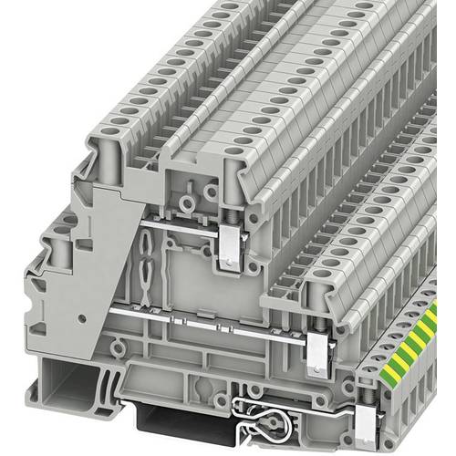 Phoenix Contact 3214360 Dreistock-Schutzleiterklemme 6.2 mm Schrauben Grau 50 St.