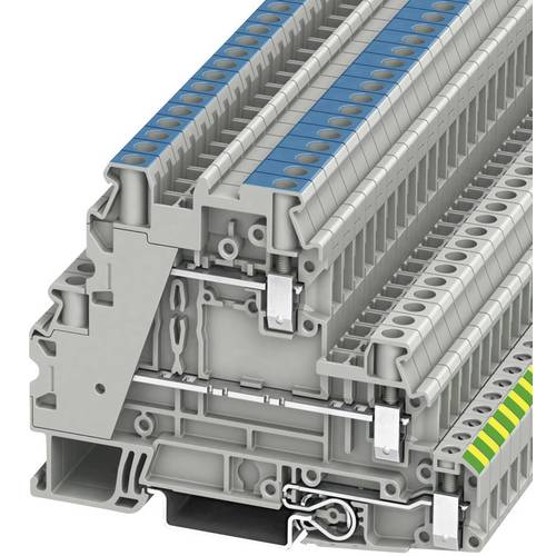 Phoenix Contact 3214361 Dreistock-Schutzleiterklemme 6.2 mm Schrauben Grau 50 St.