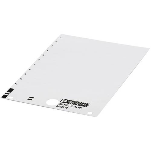 Phoenix Contact 830770 Beschriftung Weiß 10 St.