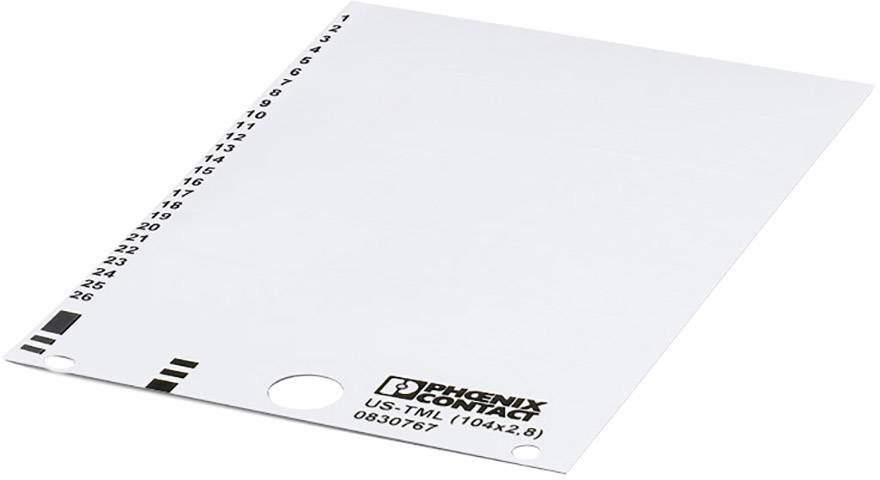 Phoenix Contact 830767 Beschriftung Weiß 10 St.