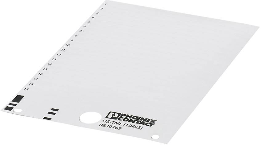 Phoenix Contact 830769 Beschriftung Weiß 10 St.