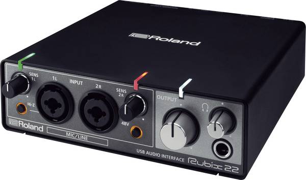 ROLAND RUBIX22 - USB Audio-Interface (XLR-Mikrofonvorverstärker | 2x Eingänge & 2x Ausgänge)