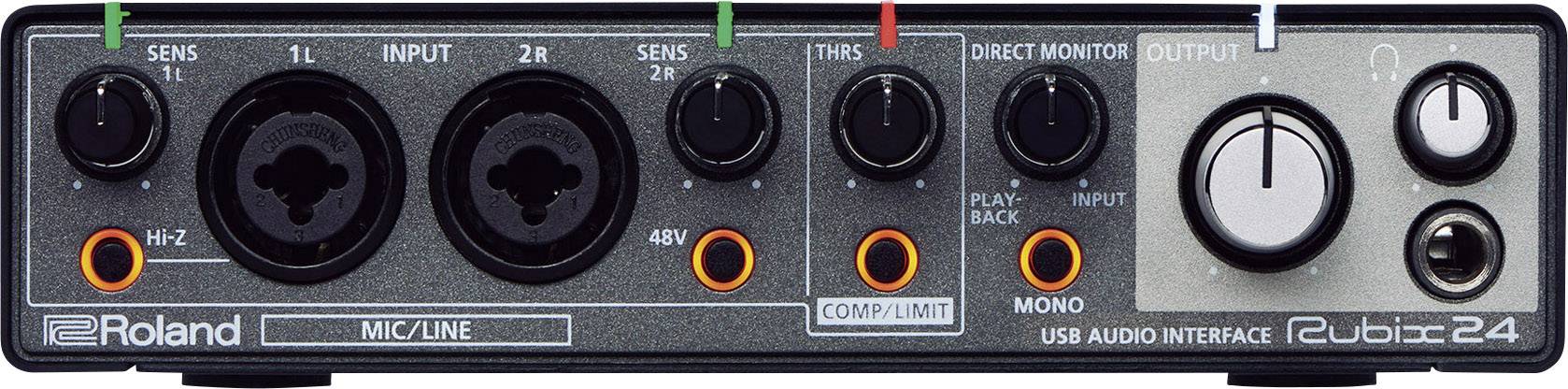 ROLAND RUBIX24 - USB Audio-Interface (XLR-Mikrofonvorverstärker | 2x Eingänge & 4x Ausgänge)-1