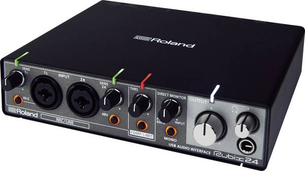 ROLAND RUBIX24 - USB Audio-Interface (XLR-Mikrofonvorverstärker | 2x Eingänge & 4x Ausgänge)