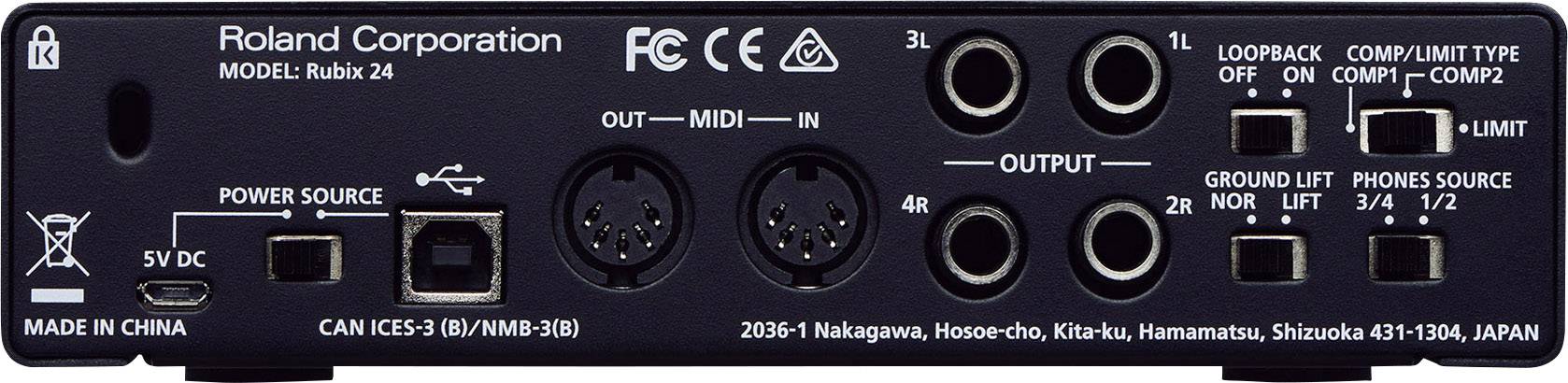 ROLAND RUBIX24 - USB Audio-Interface (XLR-Mikrofonvorverstärker | 2x Eingänge & 4x Ausgänge)-2