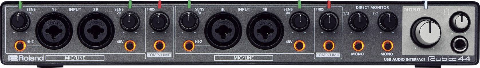ROLAND RUBIX44 - USB Audio-Interface (XLR-Mikrofonvorverstärker | 4x Eingänge & 4x Ausgänge)-1