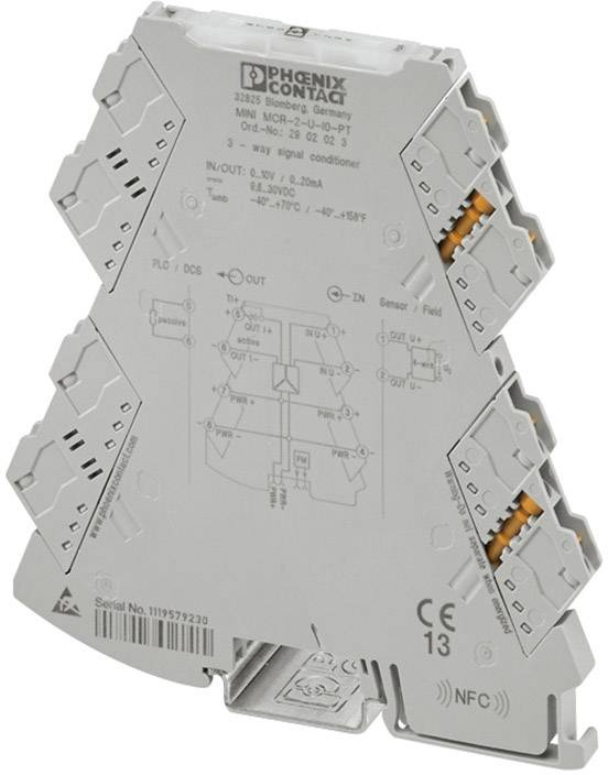 PHOENIX CONTACT 3-Wege-Trennverstärker Phoenix Contact MINI MCR-2-U-I0-PT 2902023 1 St.