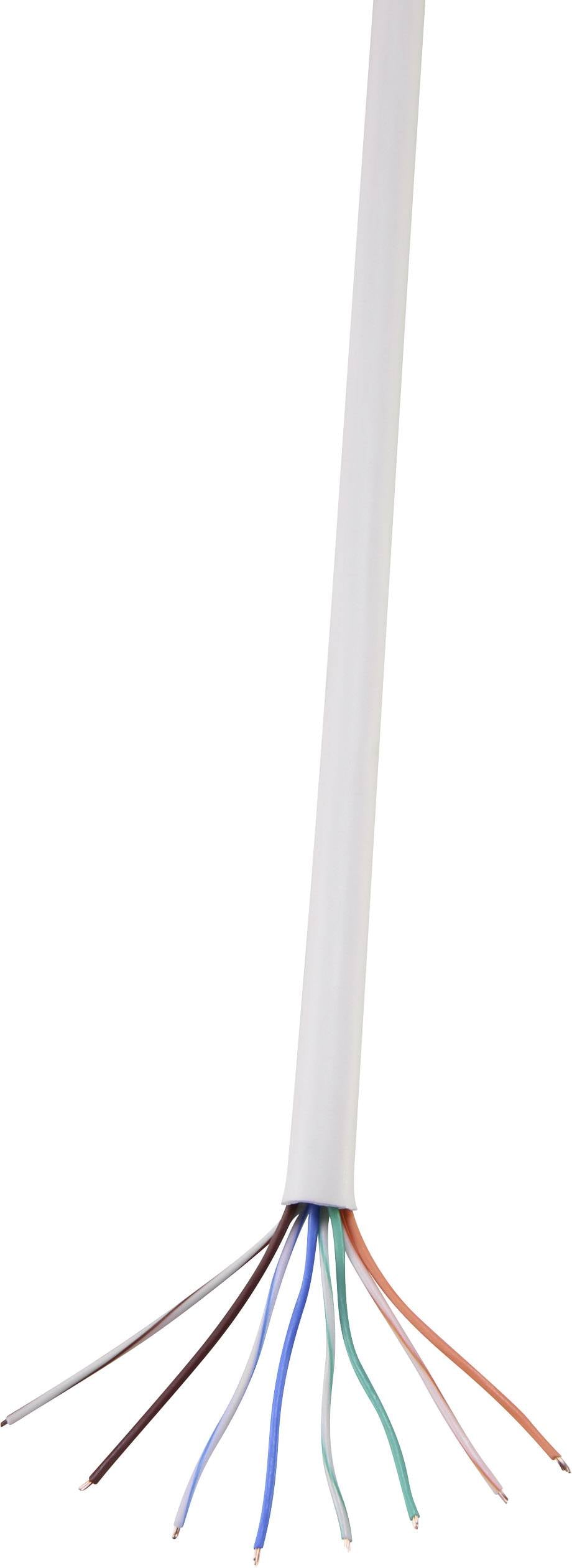 TRU COMPONENTS Netzwerkkabel CAT 5e U/UTP 4 x 2 x 0.14 mm² Weiß 100 m