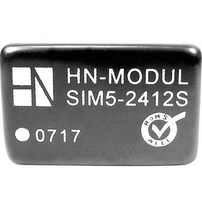 HN Power SIM5-0512S DC/DC-Wandler, Print 5 V/DC 12 V/DC 250 mA 3 W Anzahl Ausgänge: 1 x Inhalt 1 St.