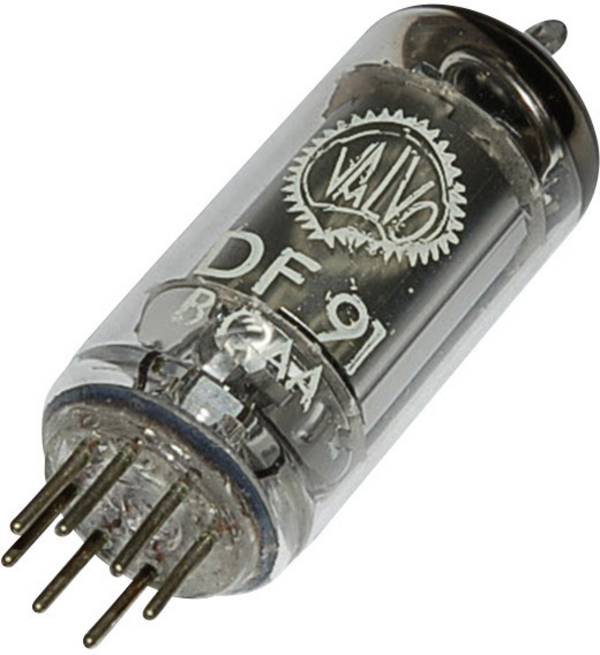 BTB Vertrieb DF 91 = 1 T 4 Elektronenröhre Pentode 45 V 1.7 mA Polzahl: 7 Sockel: Miniatur Inhalt 1 St.
