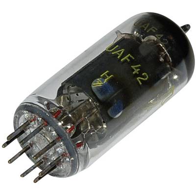  UAF 42 = 12 S 7 Elektronenröhre  Diode-Pentode 100 V 2.8 mA Polzahl: 8 Sockel: 8pin Rimlock Inhalt 1 St. 