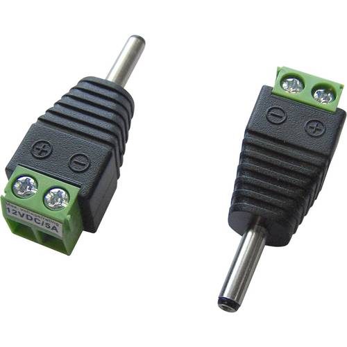 TRU COMPONENTS LT-DC3.5M Niedervolt-Steckverbinder Stecker, gerade 3.5 mm 1.3 mm 1 St.