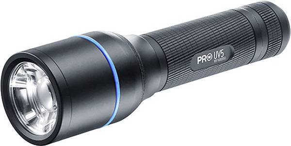 Walther Pro UV5 3.7077 LED, UV-LED Taschenlampe mit Holster, mit Handschlaufe akkubetrieben, batteriebetrieben 3.5 h 140 g