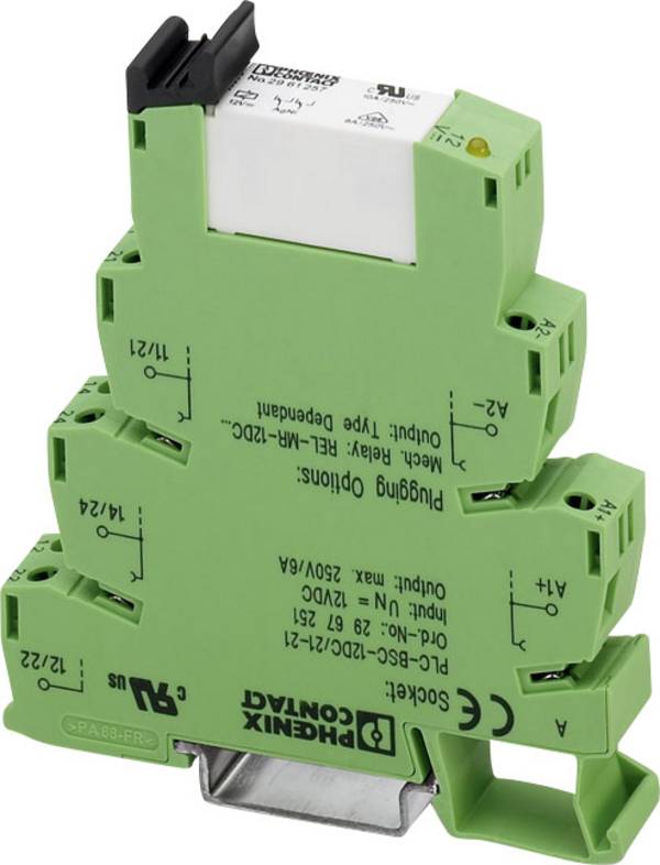Phoenix Contact PLC-RPT- 24UC/21-21AU Interfacerelais 24 V/DC, 24 V/AC 50 mA 2 Wechsler  10 St.