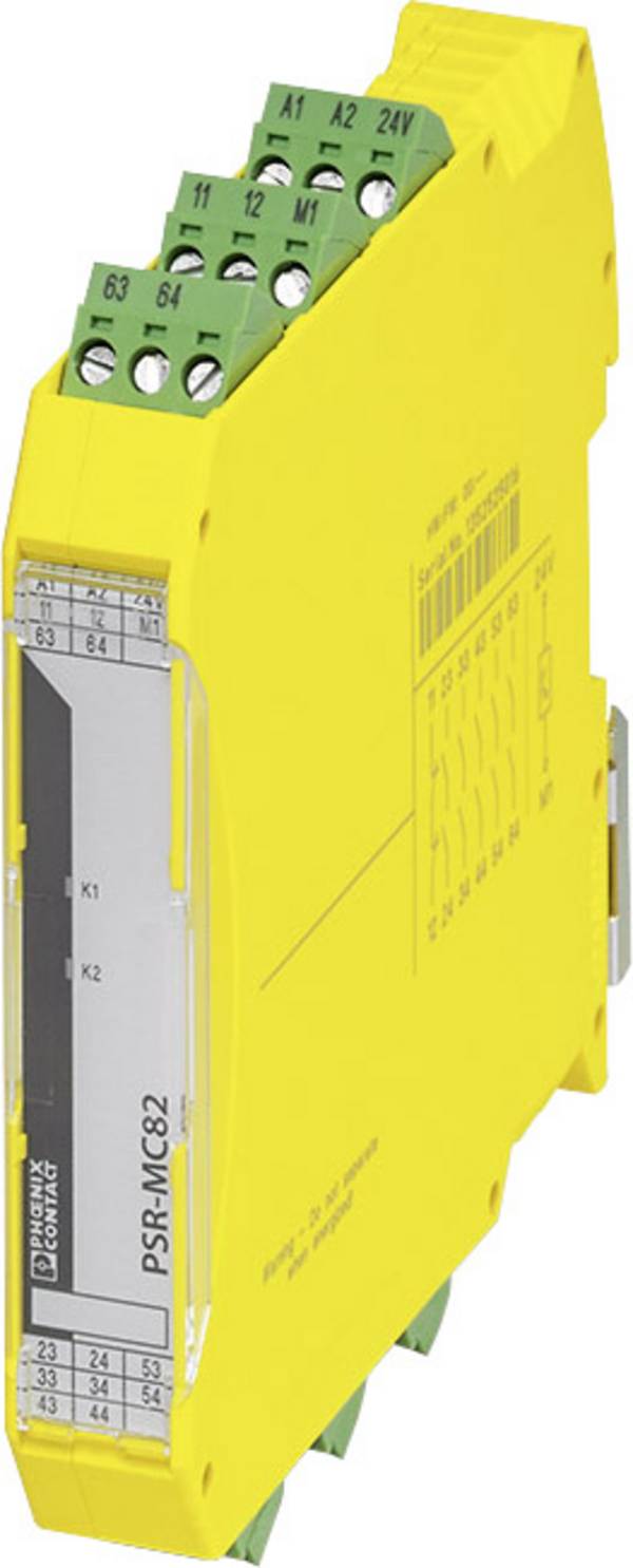 Sicherheitsrelais PSR-MC82-5NO-1NC-1DO-24DC-SC Phoenix Contact Betriebsspannung: 24 V/DC 5 Schließer, 1 Öffner (B x H x T) 17.5 x 112.2 x 114.5 mm  1 St.