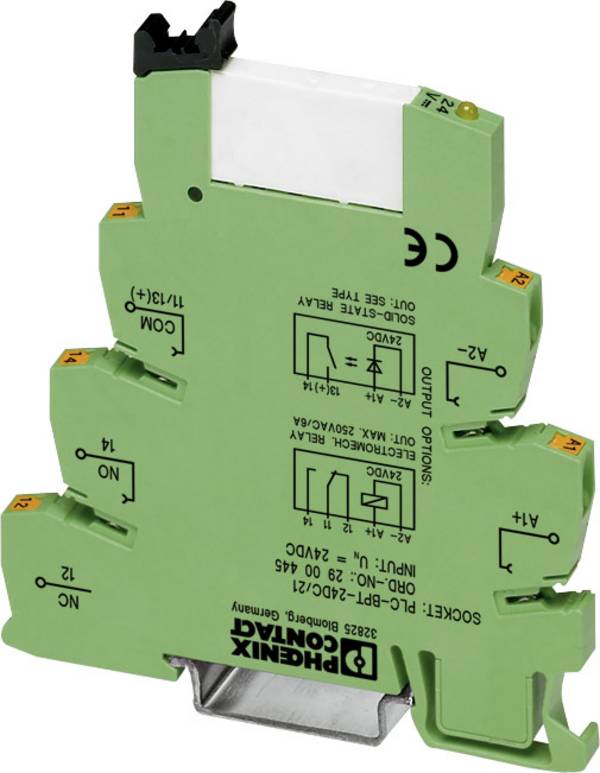 Phoenix Contact PLC-RPT- 24DC/21 Interfacerelais 24 V/DC 6 A 1 Wechsler  10 St.