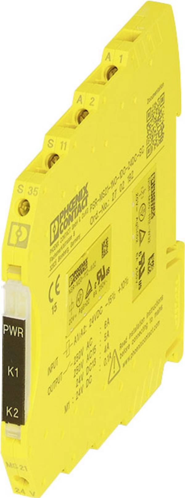 Sicherheitsrelais PSR-MS21-1NO-1DO-24DC-SC Phoenix Contact Betriebsspannung: 24 V/DC 1 Schließer (B x H x T) 6.8 x 93.1 x 102.5 mm  1 St.