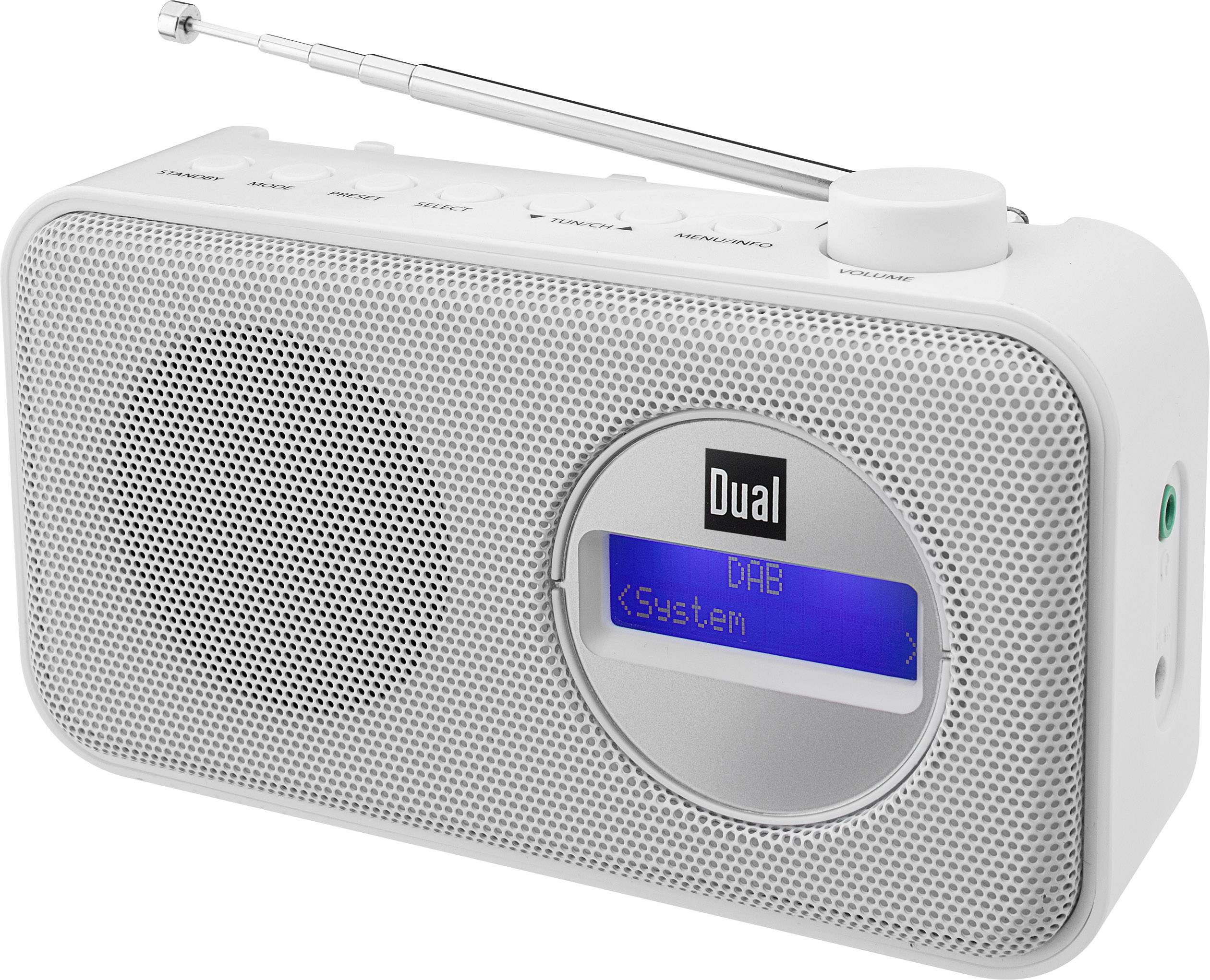 Dual DAB 84 DAB+ Kofferradio DAB+, UKW Weiß Conrad