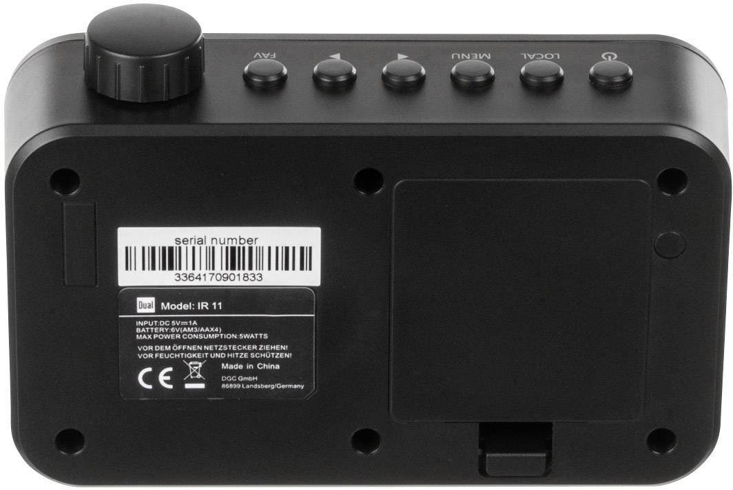 Dual IR 11 Internet Kofferradio Internet Internetradio Schwarz-3