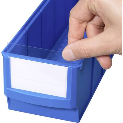 Allit 456596  Beschriftungsetiketten für Lagersichtboxen ProfiPlus ShelfBox Label S   Weiß, Transparent 20 St.