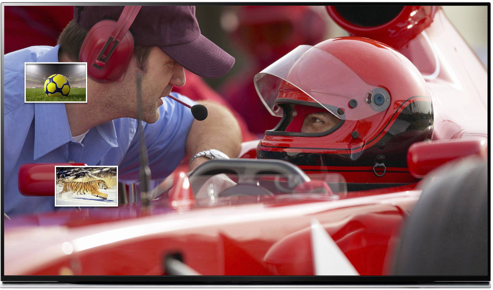 SpeaKa Professional 4 Port HDMI-Switch mit Picture in Picture-Funktion, mit Fernbedienung 3840 x 2160 Pixel-3