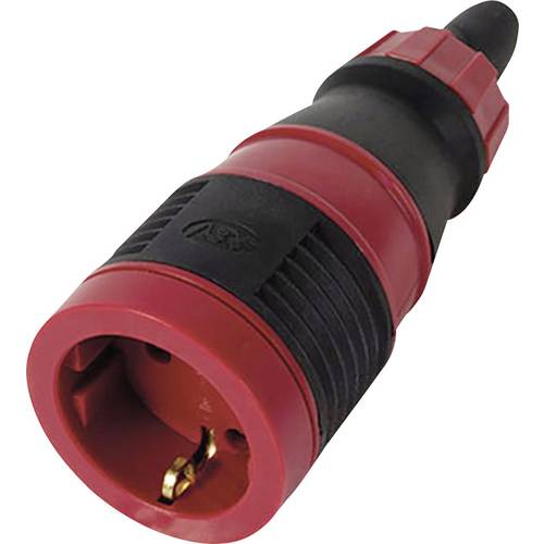 REV 0019211000 Schutzkontaktkupplung Polycarbonat, Gummi 250 V Rot/Schwarz