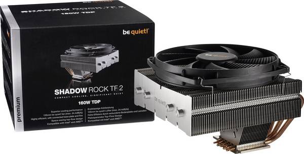 BeQuiet Shadow Rock TF2 CPU-Kühler mit Lüfter  AMD® AM4, AMD® AM3+, AMD® AM3, AMD® AM2+, AMD® AM2, AMD® FM2+, AMD® FM2, AMD® FM1, Intel® LGA 2066, Intel® LGA 2011-V3, Intel® LGA 1366, Intel® LGA 1156, Intel® LGA 1155, Intel® LGA 1151, Intel® LGA 1150, Intel® LGA 775