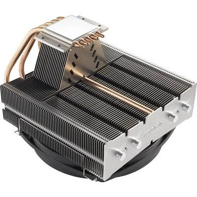 Großer Aluminium- und Kupfer-CPU-Kühler mit mehreren Rippen und Heatpipes, entwickelt zur effizienten Wärmeableitung in Computern.