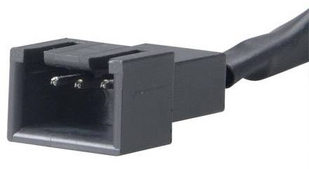 PC-Lüfter Anschlusskabel [1x PC-Lüfter Stecker 3pol. - 1x PC-Lüfter Buchse 3pol.] 0.08 m Schwarz Akasa-2