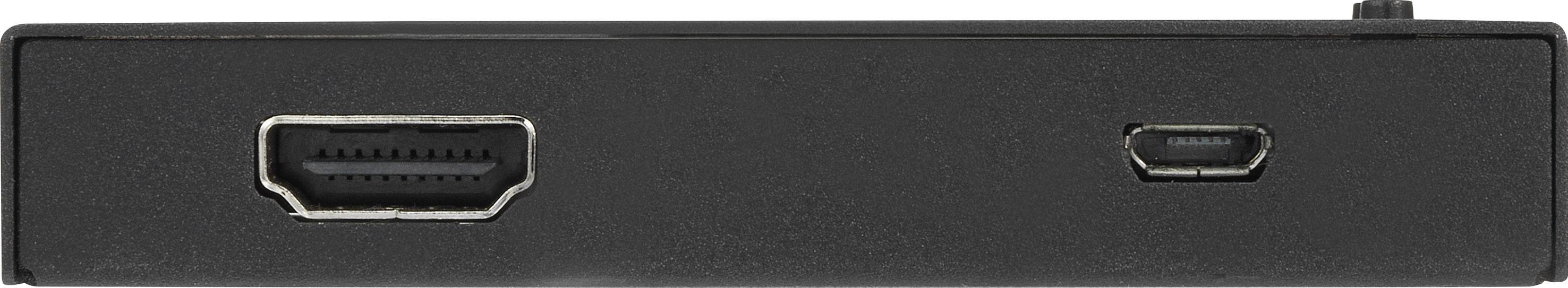 SpeaKa Professional 3 Port HDMI-Switch mit eingebautem Konverter, mit Status-LEDs 3840 x 2160 Pixel-2