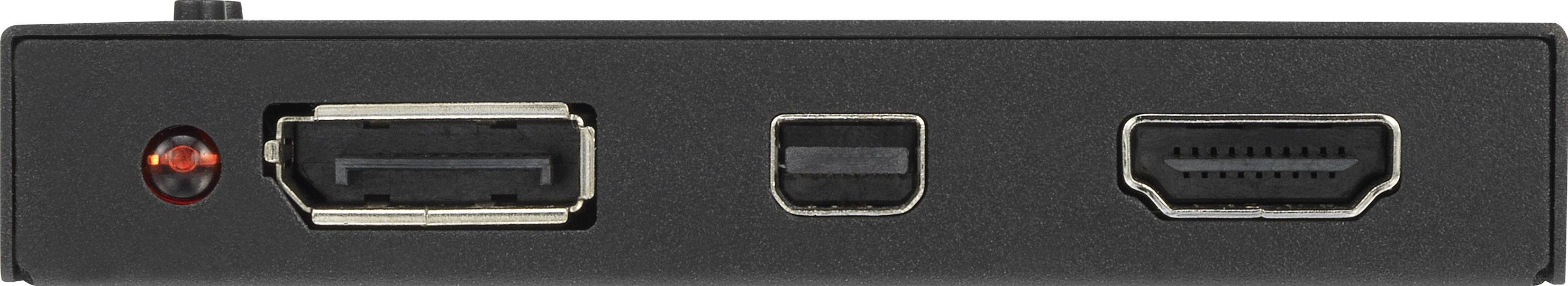 SpeaKa Professional 3 Port HDMI-Switch mit eingebautem Konverter, mit Status-LEDs 3840 x 2160 Pixel-3