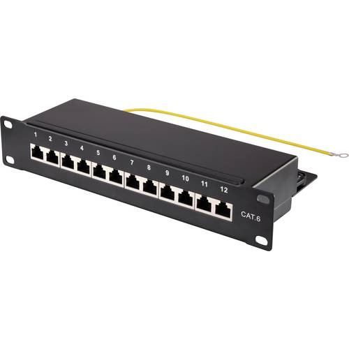 Renkforce Netzwerk-Patchpanel 254 mm (10) CAT 6 1 HE Bestückt
