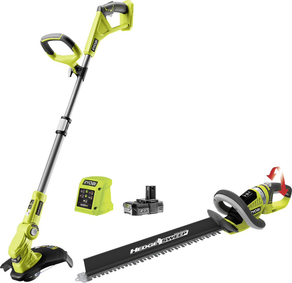 Ryobi RLT1832 HT55 One+ Heckenschere Akku inkl. Rasentrimmer, inkl
