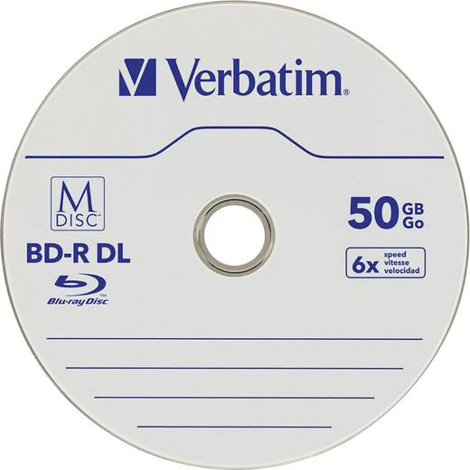 MDISC Bluray Rohling 50 GB Verbatim 98923 5 St. Jewelcase