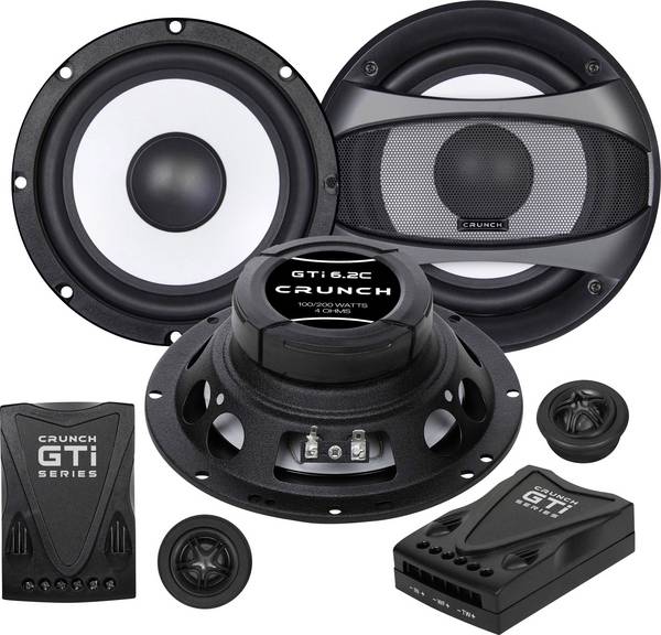 Crunch GTI-6.2c 2-Wege Set Einbau-Lautsprecher 200 W Inhalt: 1 Set