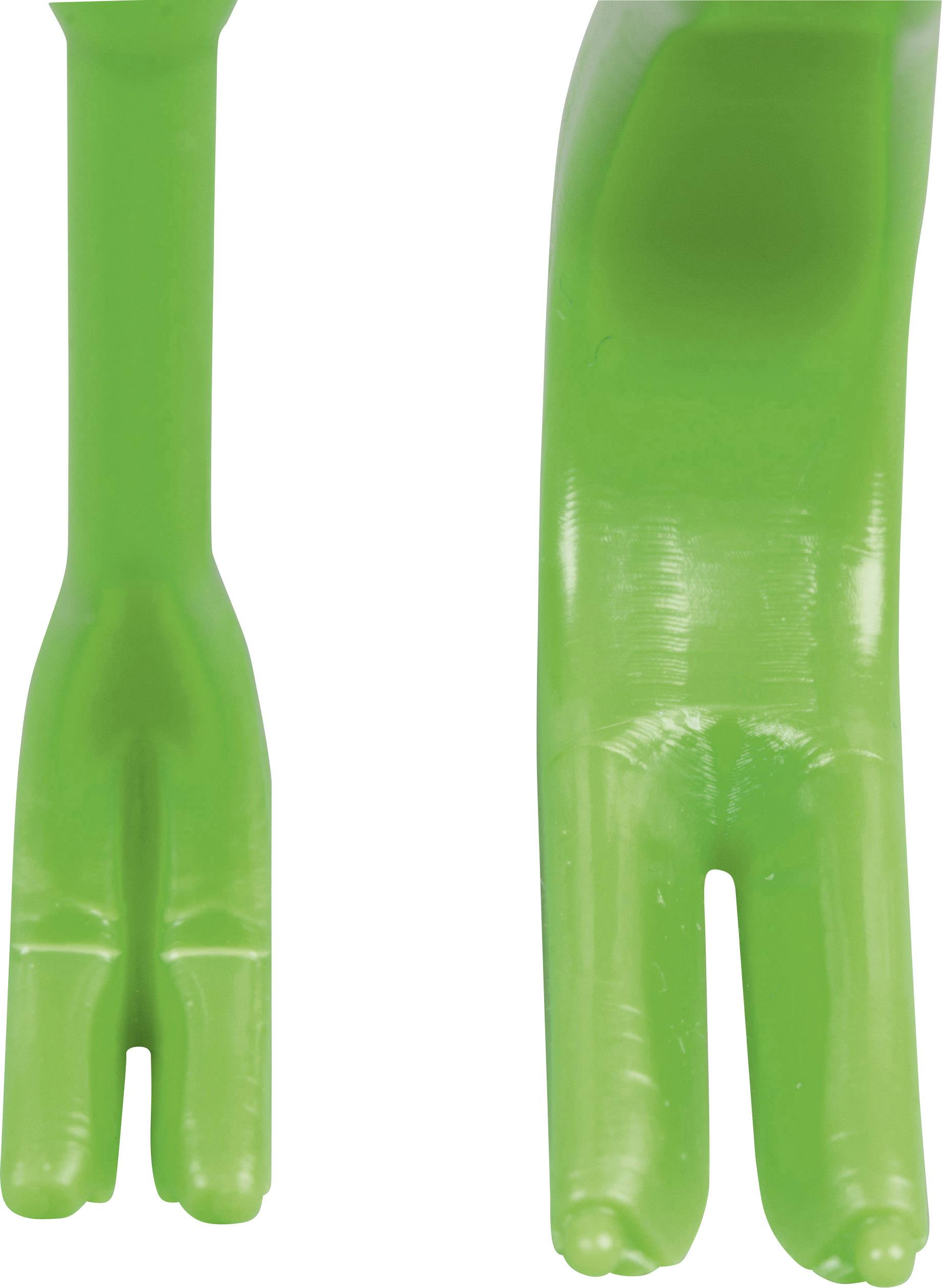 Grüne, geteilte Spitze eines Gadgets zur einfachen Anbringung.