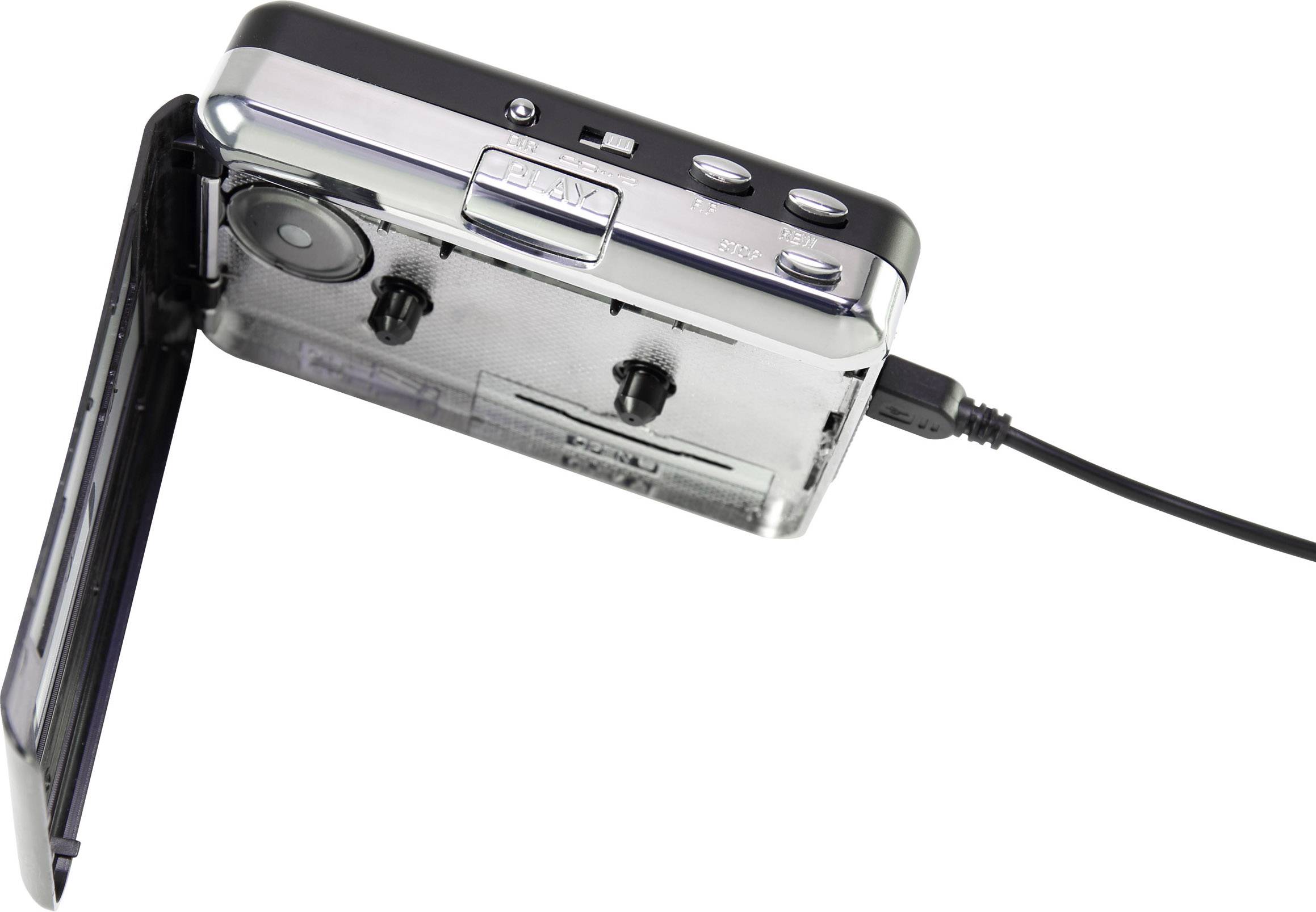 Basetech BT-USB-TAPE-100 Kassetten Digitalisierer Inkl. Kopfhörer-5