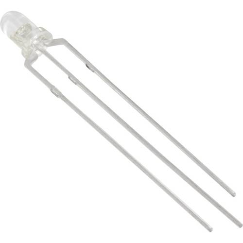 TRU COMPONENTS 1577308 LED bedrahtet Gelb, Grün Rund 3 mm 2200 mcd, 2650 mcd 35 ° 20 mA