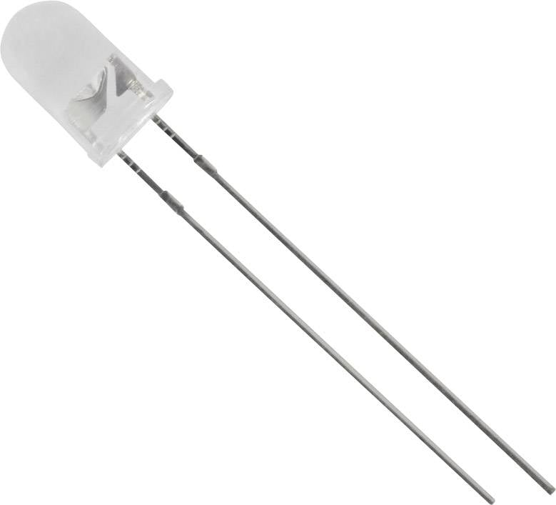 TRU COMPONENTS LED bedrahtet Gelb Rund 5 mm 4000 mcd 20 °, 25 ° 20 mA