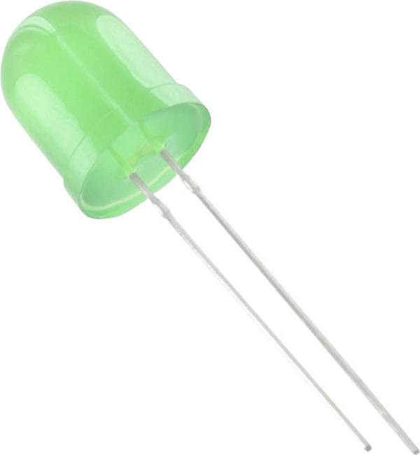 TRU COMPONENTS 1577363 LED bedrahtet Grün Rund 10 mm 1750 mcd 50 ° 20 mA