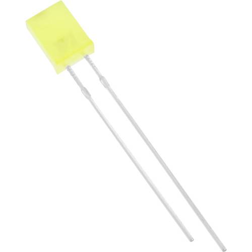Thumbnail - HuiYuan 2534Y1D-KHB-C LED bedrahtet Gelb Rechteckig 2 x 5 mm 225 mcd 120 ° 20 mA