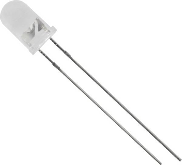 TRU COMPONENTS LED bedrahtet Weiß Rund 5 mm 12500 mcd 20 °, 25 ° 20 mA