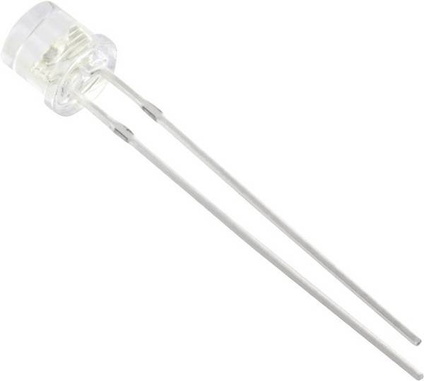 TRU COMPONENTS 1577398 LED bedrahtet Weiß Zylindrisch 5 mm 2300 mcd 90 ° 20 mA