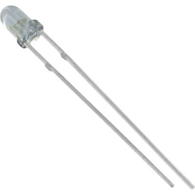 Zwei klare LED-Diodenbeine und eine transparente, blaue Kappe. Wird in elektronischen Schaltungen zur Lichterzeugung verwendet.