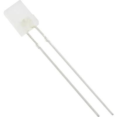 Ein rechteckiger weißer Kondensator mit zwei langen Metallanschlüssen, die für elektronische Schaltungen verwendet werden.