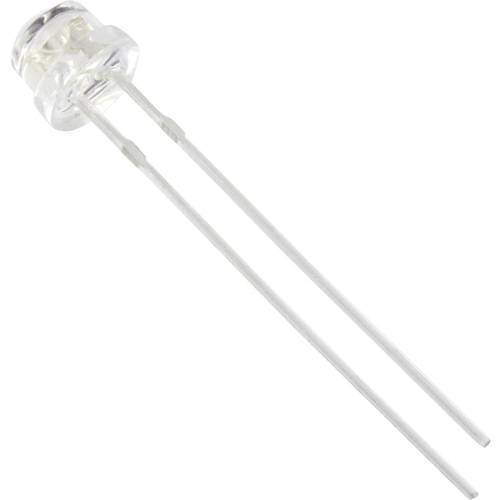 TRU COMPONENTS 1577470 LED bedrahtet Rot Flachkant 5 mm 1250 mcd 120 ° 20 mA