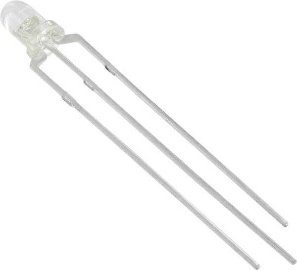 TRU COMPONENTS 1577514 LED bedrahtet Rot, Grün Rund 3 mm 175 mcd, 75 mcd 35 ° 20 mA