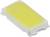 Ein kleines, rechteckiges, gelbes LED-Modul mit weißem Rand.